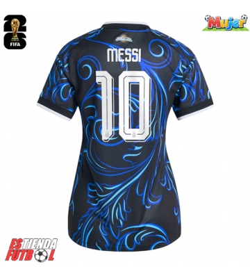 Argentina Lionel Messi #10 Segunda Equipación Mujer Mundial 2026 Manga Corta